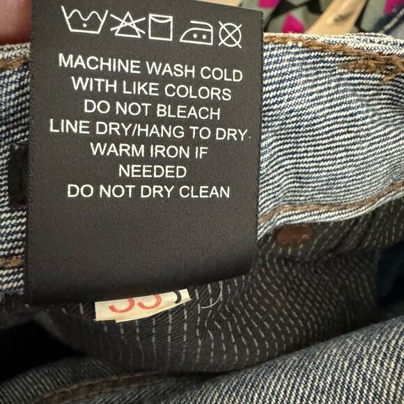 Cult of Individuality Greaser Distressed Straight Leg Jeans Men's 33x34 - Picture 15 of 15